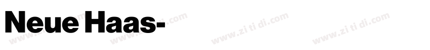 Neue Haas字体转换